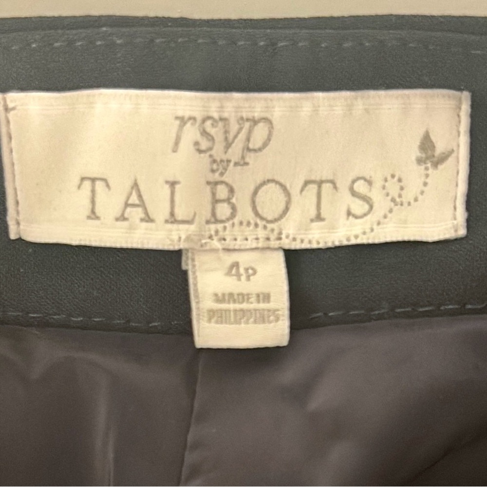 Talbots RSVP Bow-Front Ankle Pants in Navy Women’s Size 4P - Picture 6 of 7